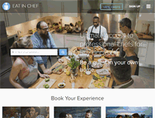 Tablet Screenshot of eatinchef.com